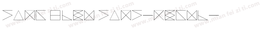 Sang bleu sans-regul字体转换